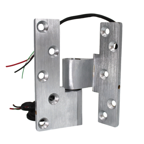 Command EM19-PIVOT-ETP4WH 626 LH 3/4in Offset Electric Pivot, 4-Wire Power Transfer, Left Hand, Satin Chrome