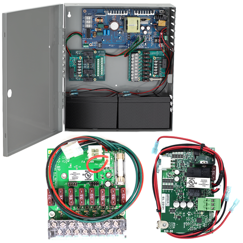 Von Duprin PS904-8F-BB 4 Amp Power Supply 8 Zone Option Board with Battery Backup, 12/24VDC