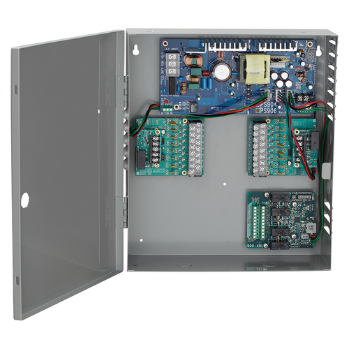 Schlage PS906 Base Power Supply 6 Amp, 12/24VDC Field Selectable, Space for Battery Back-Up.