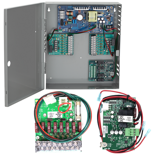 Von Duprin PS906-8F-BB KIT - 6 Amp Power Supply Fused 8 Zone Battery Backup Board, 12/24VDC