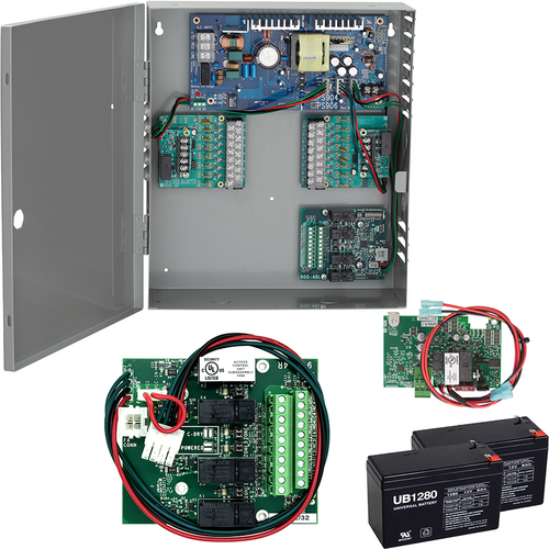 Von Duprin PS906-4R-BBK 6A Power Supply Relay Board with Battery Backup 2 x 7Ah Batteries, 12/24VDC
