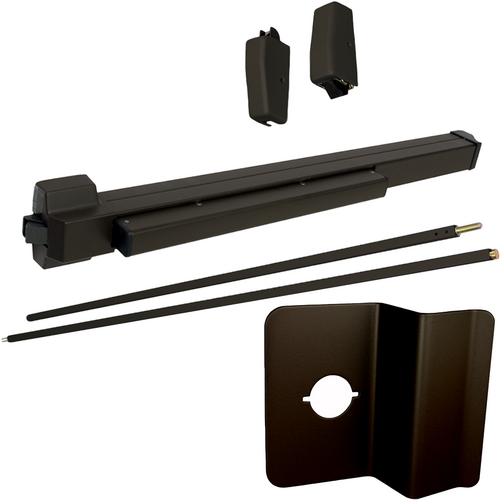 Von Duprin 2227NL-695-36 SVR Surface Vertical Rod Exit Device with 210NL Nightlatch Trim, Dark Bronze