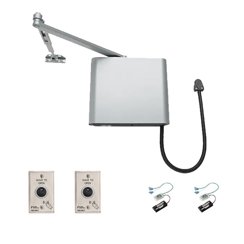 Norton 4540-WTO-689 Electromechanical Compact Interior Door Operator with RF Wave Push Buttons