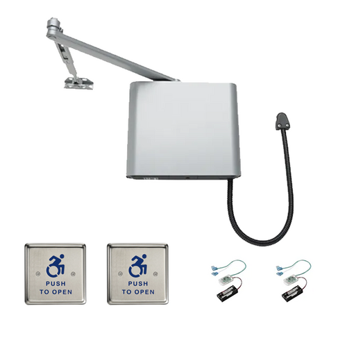 Norton 4540-SQPB-689 Electromechanical Compact Interior Door Operator with 4 RF Push Buttons