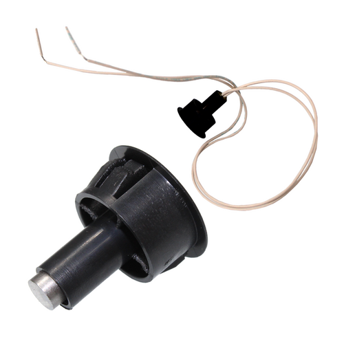 GRI 180-12-BL 3/4in Recessed Magnetic Contact Switch Set, 1/2in Gap, 12in Leads, Black