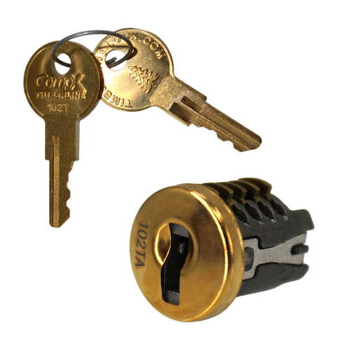 Compx C500LP-KA102T-3 Timberline Lock Plug Polished Brass
