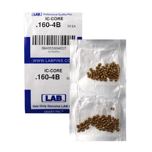 LAB BEST B4 4B Universal SFIC Bottom Pins, .160 Size, Color-Coded Nickel Silver, 100 Pack