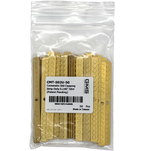GMS CMT-S02 Capping Strip Only .150 Spacing for Use with Corematic, Bag of 50