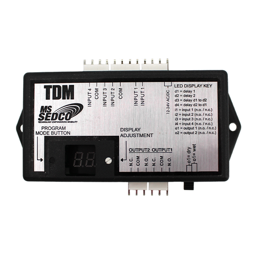 MS Sedco TDM Universal Time Delay Module for Sequential Relay Outputs, 0-99 Sec Adjustable
