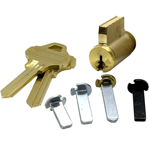 Schlage 40100C145613 Cylinder with Multiple Tailpieces C145 Keyway 0-Bitted Oil Rubbed Bronze Finish