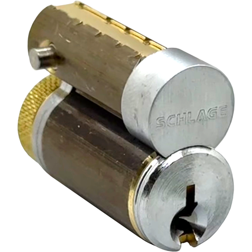 Schlage 230301246626 Full Size Interchangeable Core 1246 Restricted Keyway Satin Chrome Finish