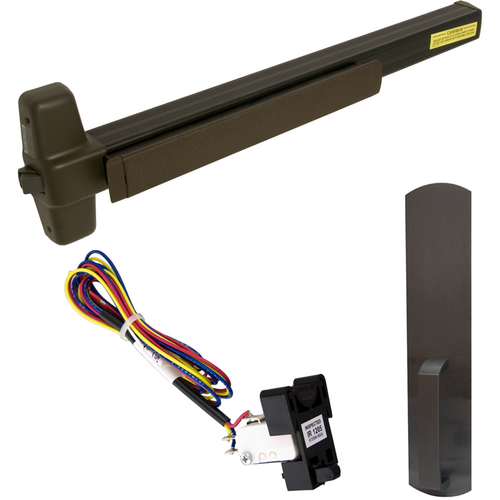 Von Duprin RX-98DT-710-48 KIT - RX Rim Exit Device, 990DT Dummy Trim, 48in, Hex Dogging, Grade 1, Dark Bronze