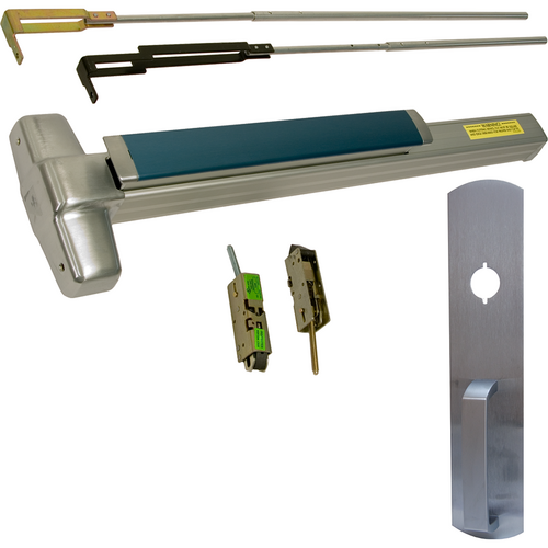 Von Duprin 9947NL-F-626-36 Fire-Rated CVR Grooved Exit Device, 990 Nightlatch Trim, 36in Adjustable, Grade 1