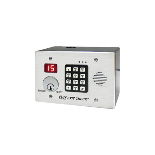 Security Door Controls 101-K-DE-NA Delayed Egress Controller with Keypad, Display, Alarm, for 2 Doors, 12/24VDC