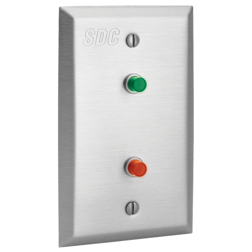 Security Door Controls 400NU-L2 Narrow Visual Alarm Annunciator with Green Red LED Monitoring Stations