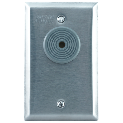 Security Door Controls 400U-SN Alarm Annunciator Siren Station, Single Gang, 12/24VDC, Stainless Steel