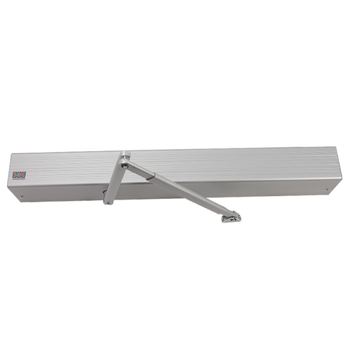 Security Door Controls AUTOS-1-36-V Low Energy Swing Door Operator, Auto Series, Single Push Arm, Satin Aluminum