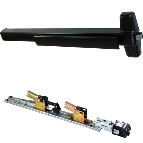 Von Duprin QELA-98EO-711-36 KIT - QEL Rim Exit Device, Exit Only No Trim, 36in, Grade 1, Flat Black
