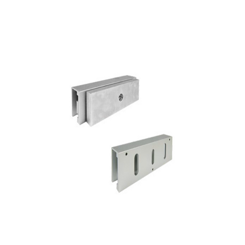 Security Door Controls E12U-V E1200 Maglock Glass Door Mounting Kit, Adjustable for Herculite Doors