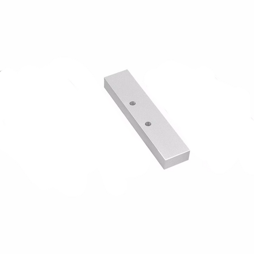 Security Door Controls E12F01-V Filler Plate for E1200, E600 Maglocks, 5/8in x 3/4in x 10-1/2in, Satin Aluminum