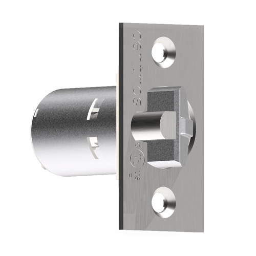 Centrios CE-234S-626 2-3/4in Backset Square Corner Deadlatch, 626/US26D Satin Chrome