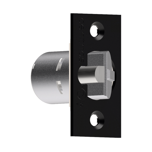 Centrios CE-238S-BSP 2-3/8in Backset Square Corner Deadlatch, BSP Black Suede Powder Coat