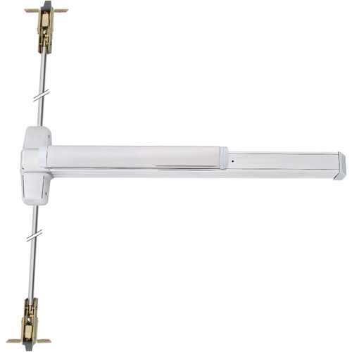 Von Duprin 9847EO-F-626-48 Fire-Rated CVR Smooth Exit Device, Exit Only, 48in x 120in, Grade 1, Satin Chrome