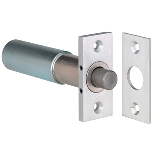 Security Door Controls 210H-V Electric Mortise Bolt Lock, Fail-Secure, 12/24VDC, Satin Aluminum