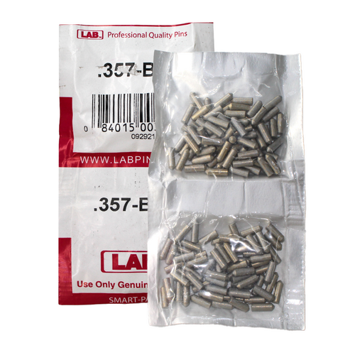 LAB 357B .357 Color-Coded Brass Bottom Pin, .115 Diameter, Crown .003, Smart Pack 150