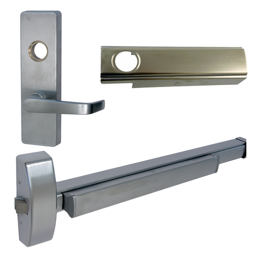 PHI 2103-CD-4903A-RHR-630-36 Rim Exit Device Nightlatch Lever Trim, Right Hand, 36in, Grade 1, Stainless Steel