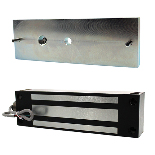 Alarm Controls 1200WP US28 1200lbs Weather Resistant Maglock, 12VDC/24VDC, 628/US28 Satin Aluminum