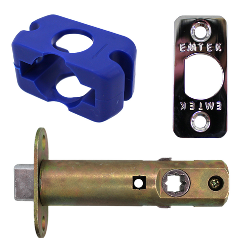 Emtek LC4-PASS M 275 W/83231 US26 Passage Latch 2-3/4in with 83231 Faceplate and Screws, 625/US26 Polished Chrome