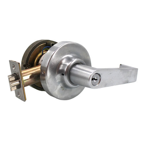 Marks Hardware EA195FEU/26D-H2 12V EU Fail-Secure Storeroom Clutched Lever Lockset, Marks C Keyway, Satin Chrome