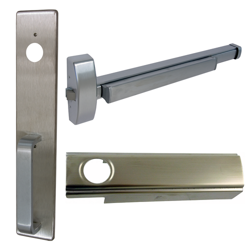PHI 2103-CD-1703A-630-36 Rim Exit Device Nightlatch Trim, Pull Handle, 36in, Grade 1, Stainless Steel