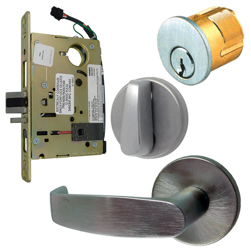 Sargent RX-8271-LNL-26D 12/24VDC Electrified Mortise Lock, LNL - LN Rose x L Lever, Fail Safe/Secure, 12/24VDC