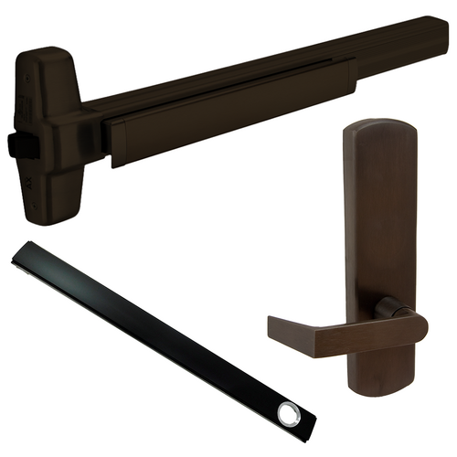 Von Duprin CD-98L-DT-710-36-LHR 06 Cylinder Dogging Rim Exit Device, 996L-DT-06 Lever Trim, 36in, Grade 1, Dark Bronze