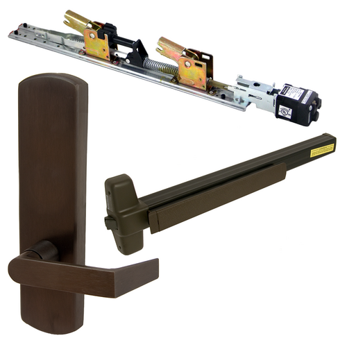 Von Duprin QELA-98L-DT-710-48-RHR 06 QEL Rim Exit Device with Dummy Lever Trim, RHR, 48in, Grade 1, Dark Bronze