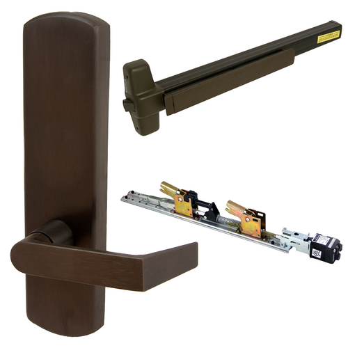 Von Duprin QELA-99L-DT-710-36-RHR 06 QEL Rim Exit Device, 996L-DT-06 Dummy Lever, RHR, 36in, Grade 1, Dark Bronze