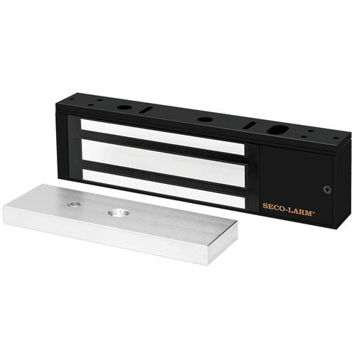 Seco-Larm E-941SB-1200 Black Single Magnetic Lock 1,200lb 12/24 VDC UL, CUL Listed.