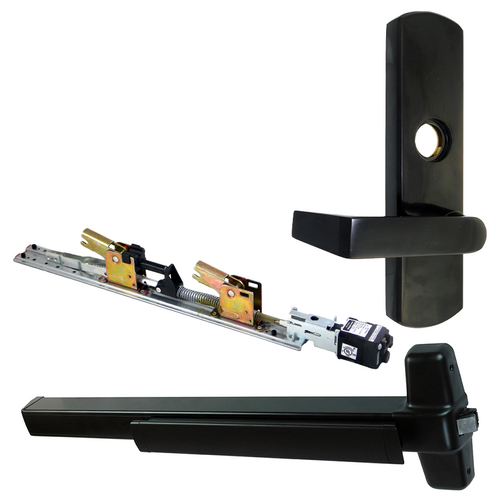Von Duprin QELA-98L-711-36-LHR 06 KIT - QEL Rim Exit Device, 996L-06 Lever Trim, 36in, Grade 1, Flat Black