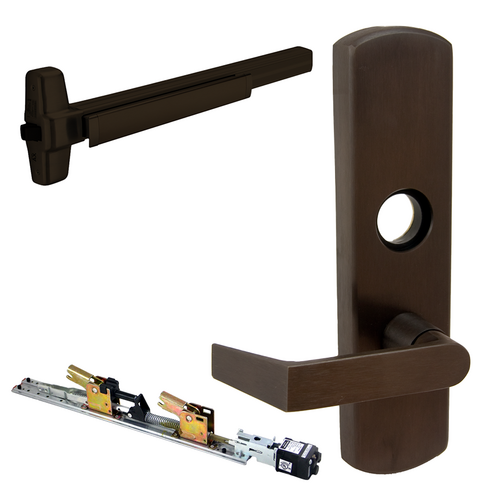 Von Duprin QELA-98L-710-48-LHR 06 KIT - QEL Rim Exit Device, 996L-06 Lever Trim, LHR, 48in, Grade 1, Dark Bronze