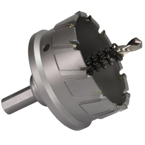 Drill America CTH1750 1-3/4in Carbide Tipped Hole Cutter, 1in Cut Depth, 1/2in Shank