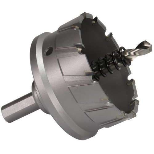 Drill America CTH2500 2-1/2in Carbide Tipped Hole Cutter, 1in Cut Depth, 1/2in Shank