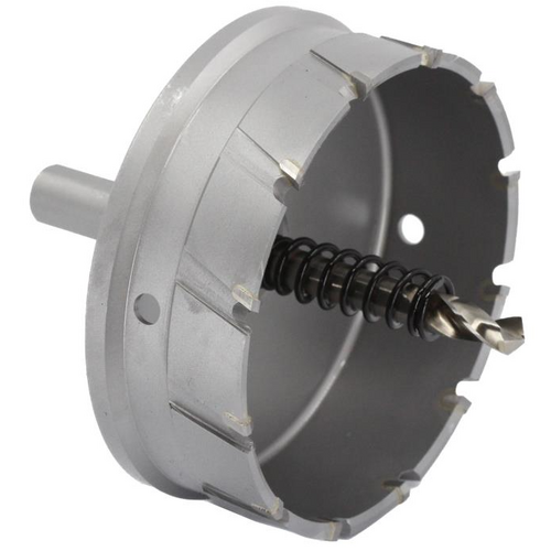 Drill America CTH4000 4in Carbide Tipped Hole Cutter, 1in Cut Depth, 1/2in Shank