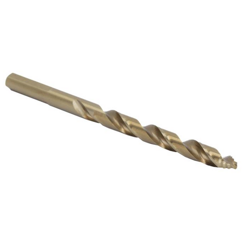 Drill America GSC15/64 15/64in Cobalt Stepped Point Drill Bit, 135 Split Tip, 3-Flat Shank