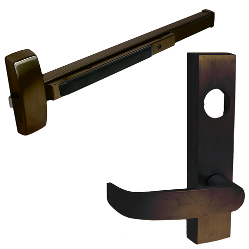 Sargent LC-8804F-ETL-10BE LHR KIT 8800 Series Rim Exit Device, Nightlatch Lever Trim, Grade 1, LHR, 613E/US10BE