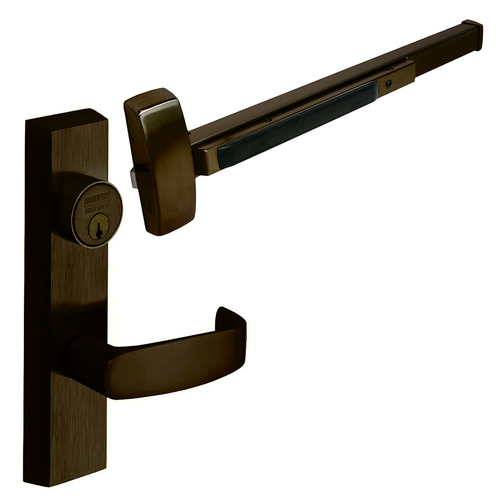 Sargent LC-8813F-ETL-10BE RHR 8800 Series Rim Exit Device, Classroom Lever Trim, Keyed, Grade 1, RHR