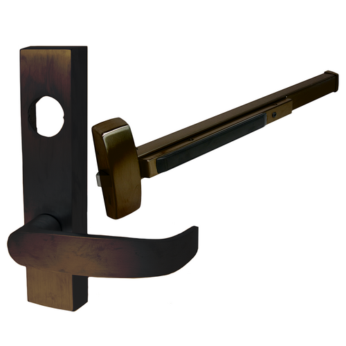 Sargent LC-8804F-ETL-10BE RHR KIT 8800 Series Rim Exit Device, Nightlatch Lever Trim, Grade 1, RHR, 613E/US10BE