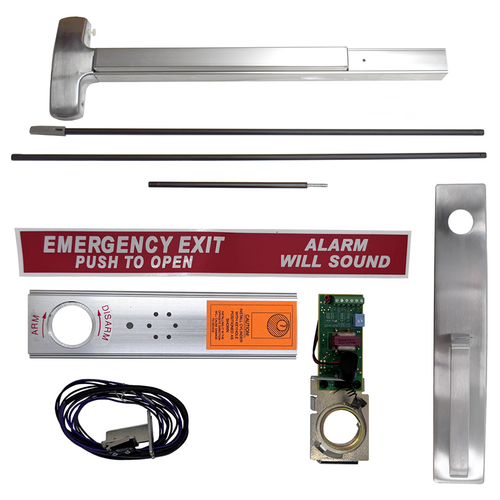 Falcon Lock EA-25C-NL-US26D-36X96 KIT - Exit Alarm CVR Concealed Vertical Rod Device, 36