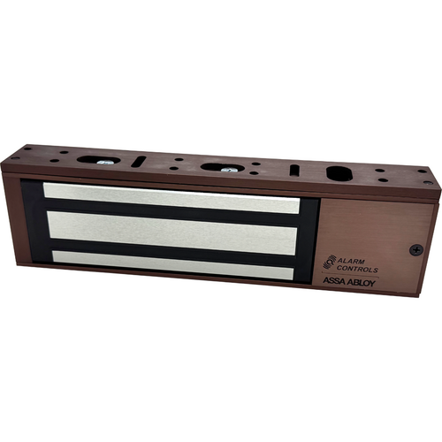 Alarm Controls 1200LBDURO Maglock, 1200LB, LED, MBS, DSS, 12/24VDC, Single, Dark Bronze